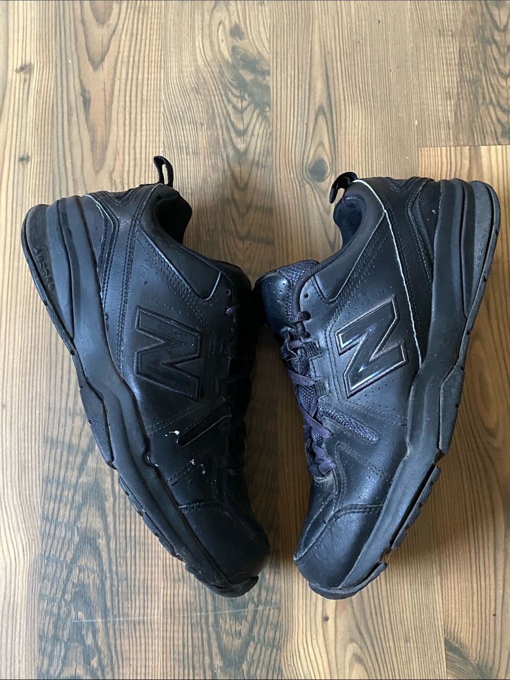 New Balance 608 Womens Size 10 Black Leather Casual Sneakers